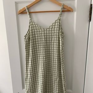 Universal Thread midi sundress green and white gingham size Small